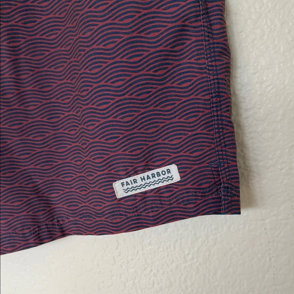 Fair Harbor Blue and Red Swim Shorts